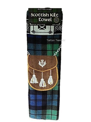 BLACK WATCH INSTANT KILT 100% COTTON BEACH TOWEL