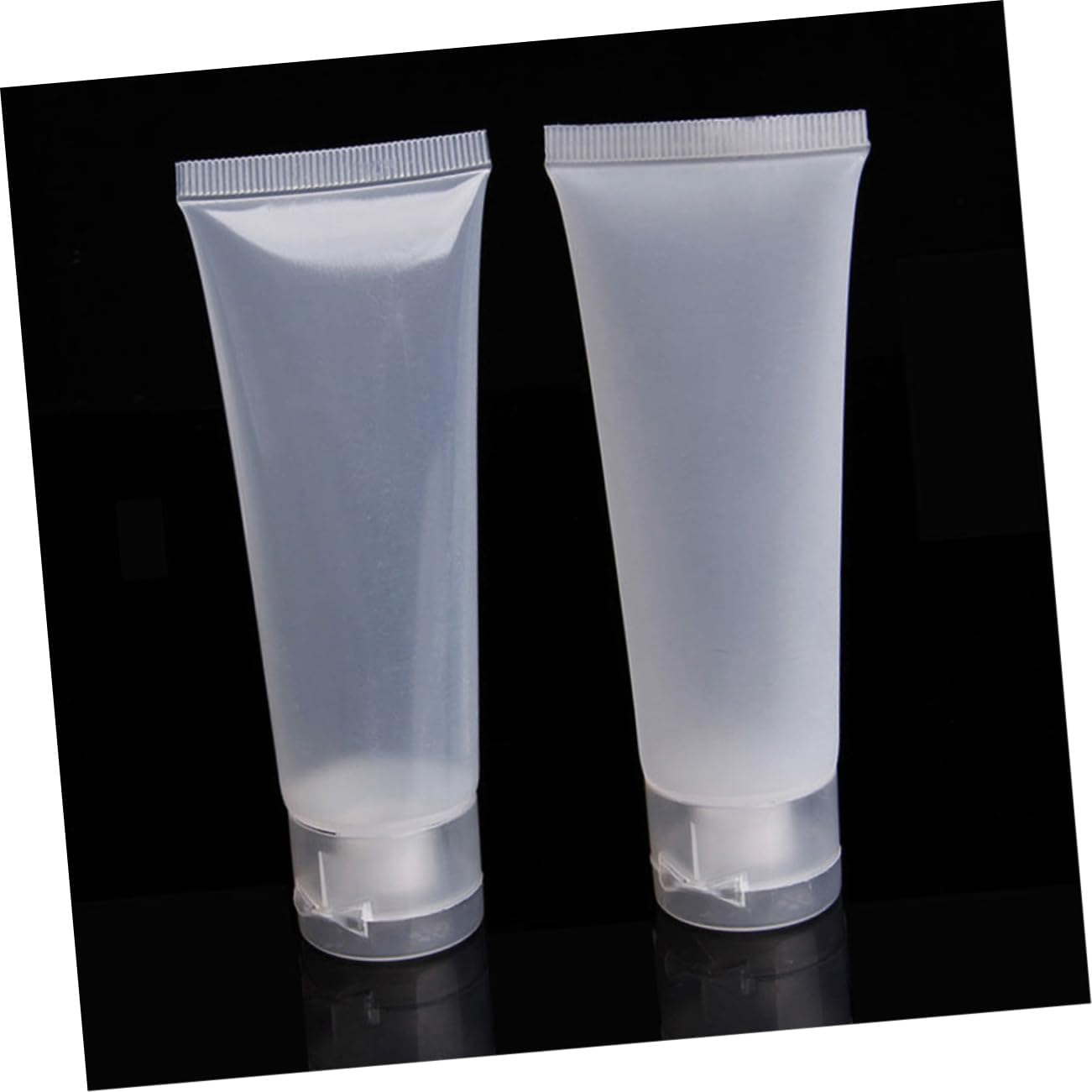 Angoily 50ml Refillable Travel Bottles Plastic Makeup Tubes Thread Cap Leakproof Squeezable Containers for Travel Toiletries