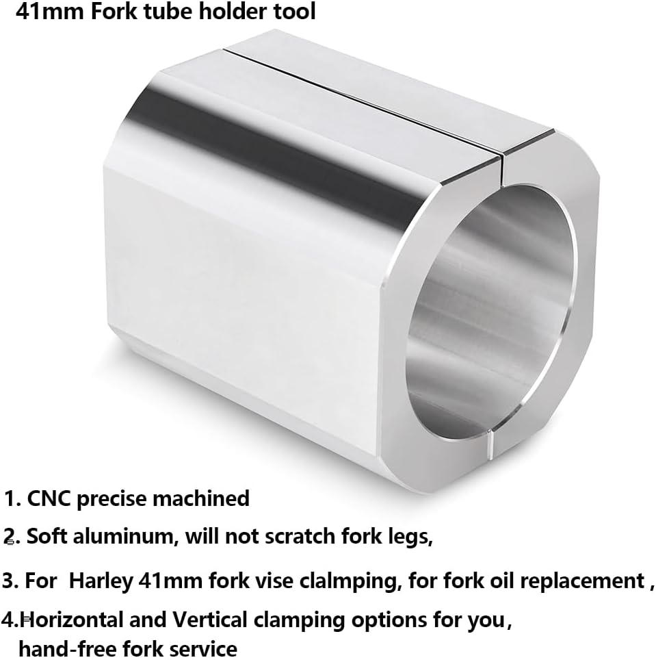 41mm Fork Tube Holder Tool Fork Tube Vise Clamp compatible with Harley Davidson 41mm Fork Tube