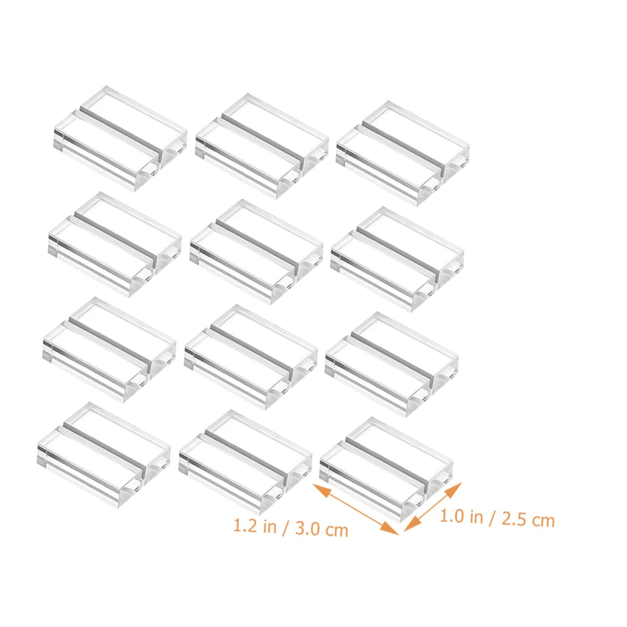 SHINEOFI 36piezas Soportes De Acrílico Transparente Para Tarjetas De Titulares De Números De Mesa Menú y Cartas Para Bodas y Eventos Diseño Moderno y Minimalista