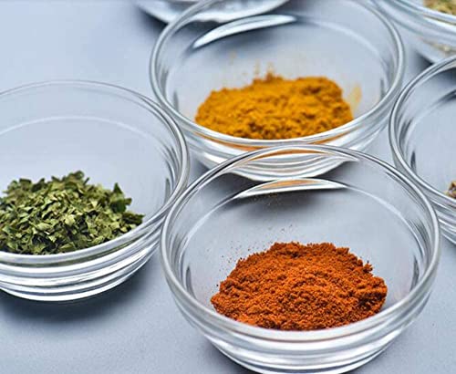 CookTaitai 3.5 Inch 15 Pcs Mini Meal Bowls for Prep, 4 oz Glass Ramekins Bowls, Stackable Clear Serving Bowls for Salad, Dessert, Dips, Nut, Candy Dishes, Stackable and Dishwasher Safe Kitchenware by CookTaitai - Image 7