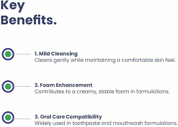 Sodium Lauryl Sarcosinate (50 ml / 1.69 fl oz) - Cosmetic Grade Mild Surfactant for Shampoos Face Wash Body Wash Cleansers & DIY Formulations