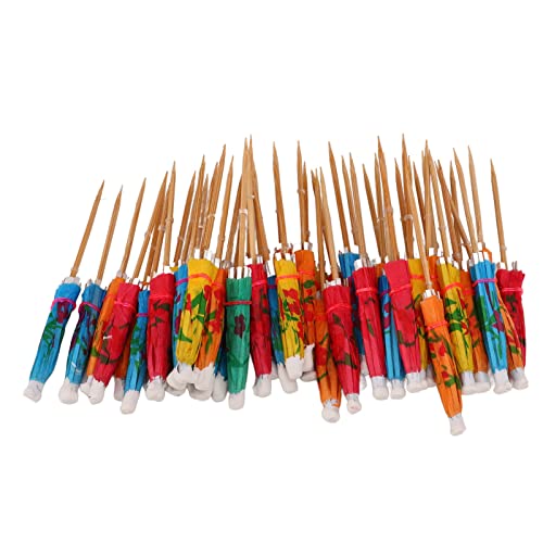 Guarda-chuvas de bebida, guarda-chuva, varas de bebidas, design compacto, 200 peças padrão requintad