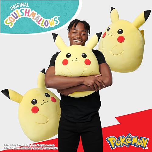 image for Squishmallows Pokemon 14-Inch Pikachu Plush - Add Pikachu to Your Squa