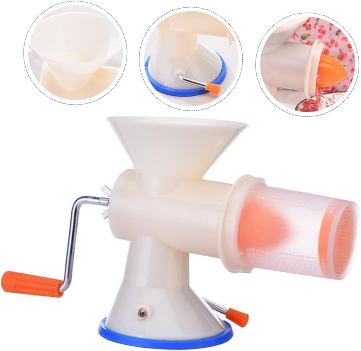 Mikinona Manual Meat Grinder and Sausage Filler Convenient Kitchen Tool for Home Use Food-grade Easy to Operate for Sausage Making and Vegetable Grinding