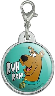 Scooby-Doo Ruh Roh Chrome Plated Metal Pet Dog Cat ID Tag