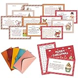 Christmas Scavenger Hunt Game, Xmas Games for Family Treasure Riddle Hunt Cards Game Activities, Winter Christmas Eve New Year Holiday Indoor Outdoor Party Games Supplies, Xmas Gifts for Adults, 03