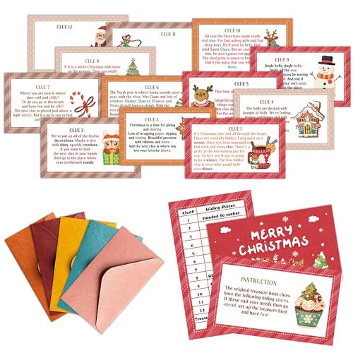 Christmas Scavenger Hunt Game, Xmas Games for...