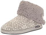 MUK LUKS Women's Melinda Slipper, Grey Snow, Small