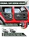 JROAD Jeep wrangler JK summer tubular half doors Fit for 2007-2018 Jeep Wrangler JK Unlimited 4-Door Soldier pattern Front & Rear Tube Doors With Side View Mirror