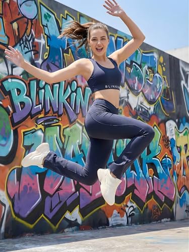 Image of BLINKIN Flared Gym Pants for Women Workout - Gym Tights Leggings with Crossover Belt | Workout Lowers | Trackpants |Gym Lower| Flare Yoga Pant for Woman with Side Pocket (4047)