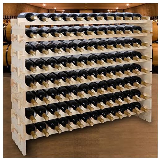 Smartxchoices 96-Bottle Modular Wine Rack
