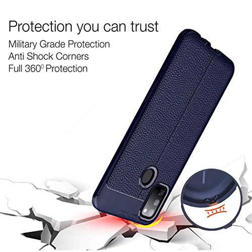 Image of Casotec Auto Focus Soft Silicon TPU Back Case Cover for Samsung Galaxy M31 - Blue