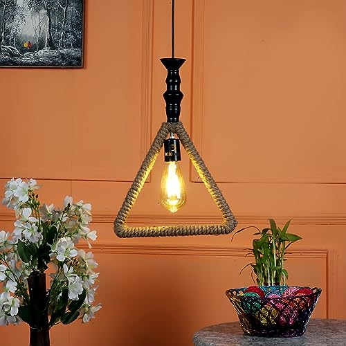 Image of DECOHOME Beautiful Electric Lamp Hand Made Carved Hanging Lalten for Home Decor
