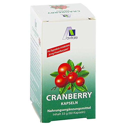 Avitale Cranberry Kapseln 400 mg, 60 Stück, 1er Pack (1 x 33 g)