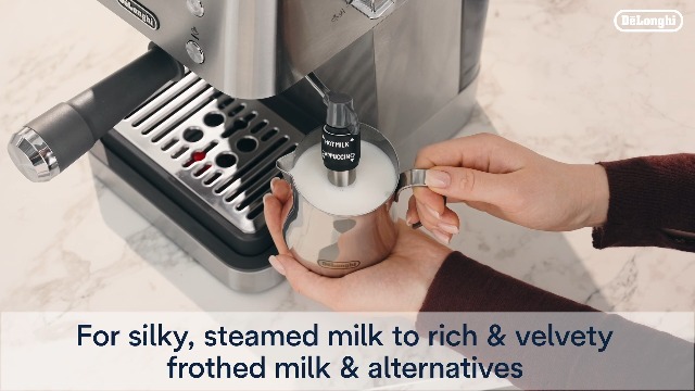 De'Longhi Classic Espresso Machine with Milk Frother, 15-Bar Pump