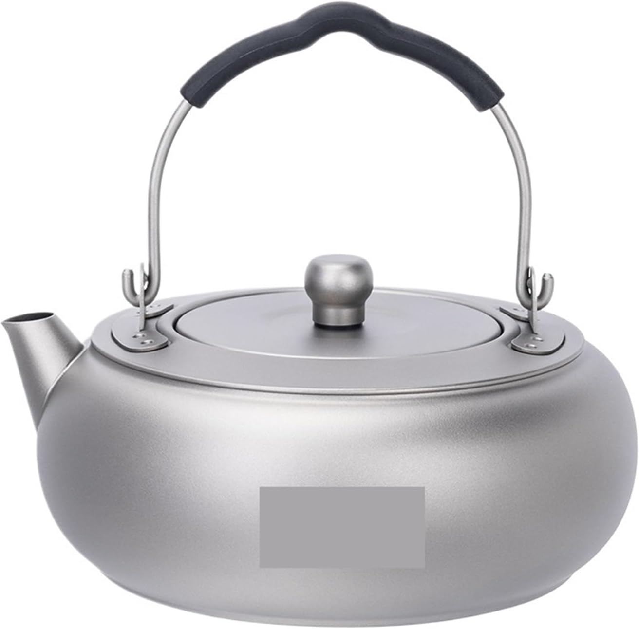 Camping Kettle Titanium Tea Pot 0.6L Lightweight Cookware for Outdoor Backpacking Hiking Ti3105D