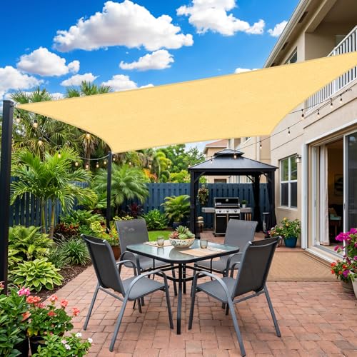 KANAGAWA 26'X26' Sun Shade Square UV Block Canopy