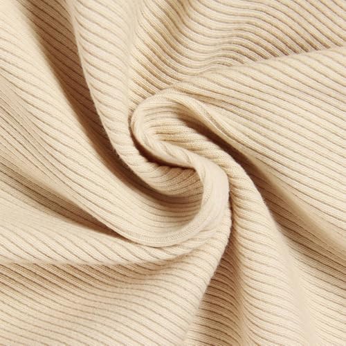 Image of Roselux Women's Summer Scoop Neck Short Sleeve T-Shirts Ribbed Knit Slim Fitted Casual Basic Top