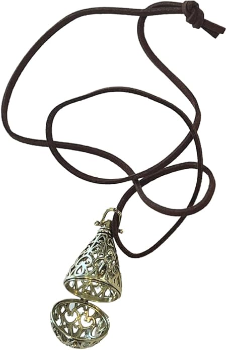 Collar Difusor de Aromaterapia Mune - Cierre de Cobre Antiguo con Cuentas de Piedra Volcánica miniatura 8