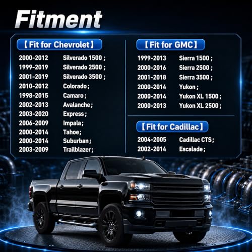 Image of FUSCH MLS Exhaust Manifold Header Gasket with Bolts Kit Compatible with Chevy Silverado Suburban Tahoe /GMC Sierra Yukon /Cadillac CTS Escalade /LS Series Engines 2000-2014 Replace# 12617944 12600530