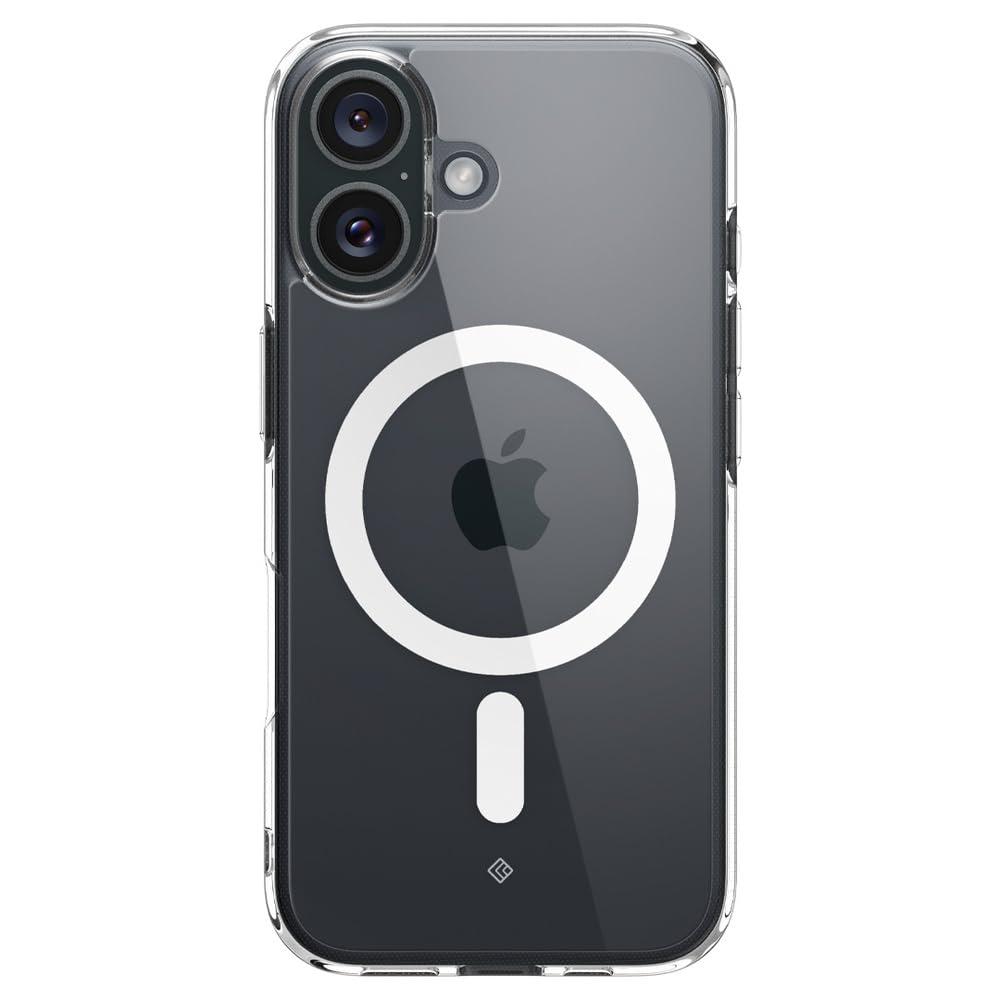 Caseology Capella Mag Cover Per IPhone 16 Pro Max - Ultra Trasparente Con Motivi A Punto, Protezione Militare Anticaduta E MagSafe (Clear Sepia Gold)