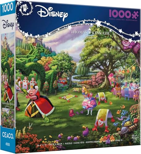 Ceaco - Thomas Kinkade - Disney - Queen of Hearts - 1000 Piece Jigsaw Puzzle by CEACO - Used condition - US$7.78