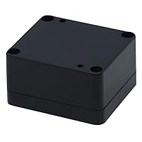 Vista 3 de Zulkit. - Caja de plástico impermeable ABS IP65. - Caja de derivación eléctrica - color negro.