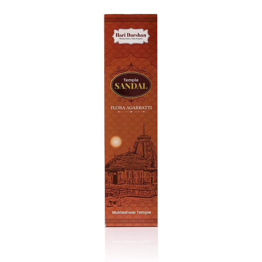 Hari Darshan Temple Premium Flora Sandal Agarbatti | Masala Incense Sticks with Long Lasting Fragrance | Sandal Flora Agarbatti for Pooja, Havan, Meditation and Yoga | Pack of 4-12 Sticks Each - Image 2 thumbnail