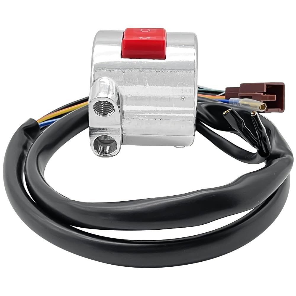 Interruttore manubrio destro adatto per Honda Shadow 600 VT600 VT600C / VT600CD VLX 1999-2007 Avviamento Arresto Spegnimento Pulsante 35013-KW9-921 35013-KW9-920