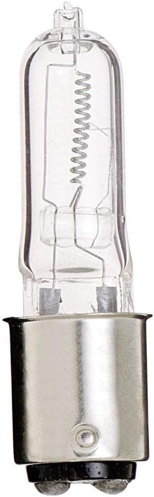 (12 Pack) Satco S3159 120V 75-Watt T4 DC Bayonet Base Light Bulb, Clear