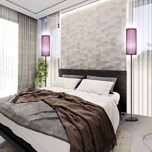 Partphoner Floor Lamp For Living Room, Modern Standing Lamps With Lampshade, Minimalist Tall Lamp With Foot Switch For Living Room, Bedroom, Kids Room thumb #8