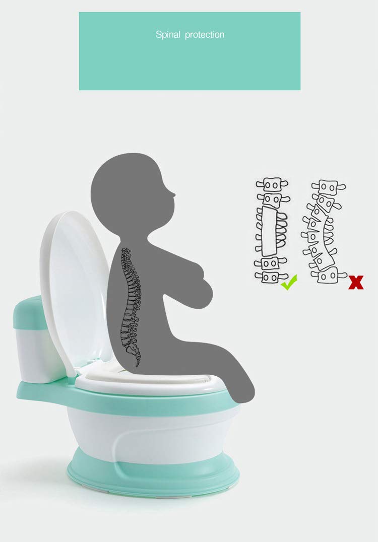 Baby Potty Chair Toddler Bambini Bambini Training Toilet Seat Facile da Pulire,Blue