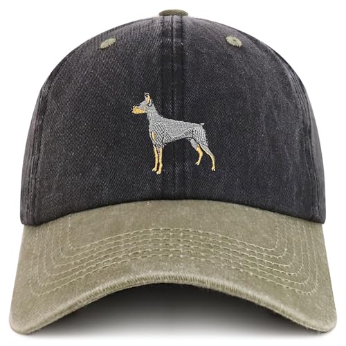 Doberman Embroidered Dad Hat