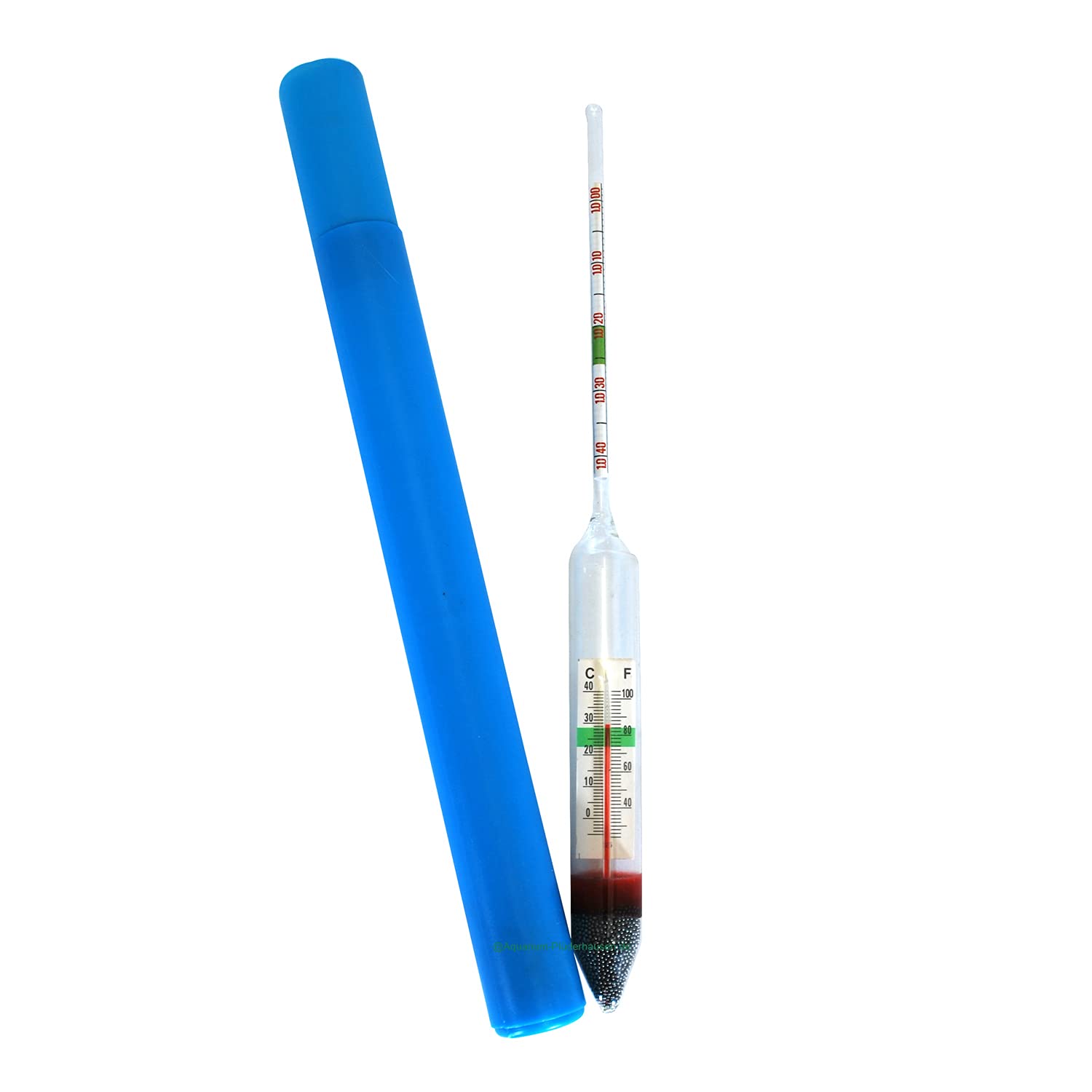 Aräometer mit Thermometer z. Messen der Salzdichte in Meerwasseraquarien
