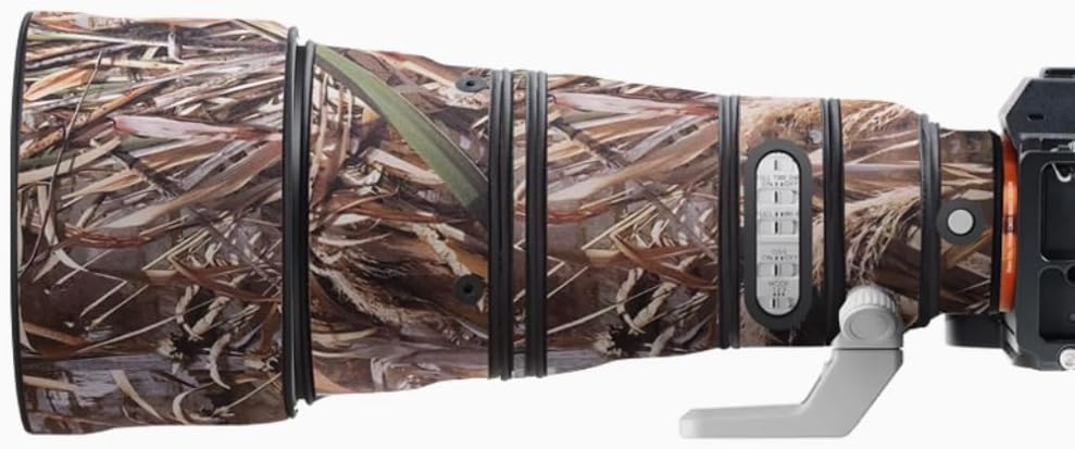 Waterproof Camera Lens Coat for Sony FE 300mm F2.8 GM OSS Camera Camouflage Rain Covers Lens Protective Sleeve Case Clothing (Grass Camouflage)