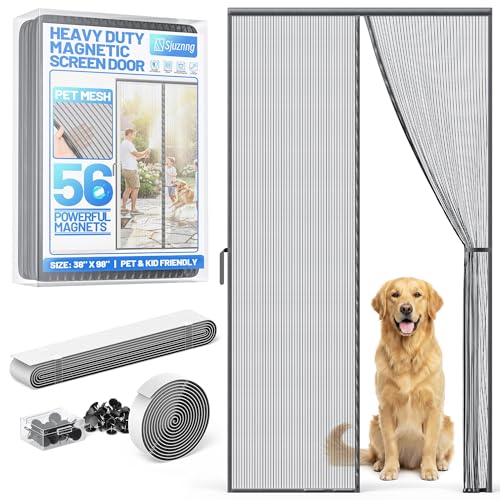 Heavy Duty Magnetic Screen Door Mesh, Door Net Scr...