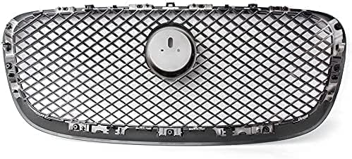 TUBIC Spoiler Anteriore per Auto per Jaguar XF XFR 2012 2013 2014 2015 Anteriore Spoiler Diffusore Protezione Dell'auto Frontali Spoiler Lip Kit Corpo,Silver