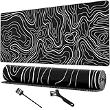 Surface lisse et fond antidérapant : la surface du tapis de souris blanc est en polyester tissé, plus lisse, plus doux et plus confortable, et qui peut glisser librement et silencieusement. La texture antidérapante sur le dos en caoutchouc garantit que le tapis de souris ne glisse pas.