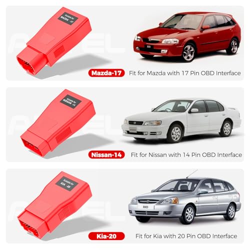 Autel MaxiSys MSOBD2KIT Non-OBDII Adapter Kit, 9PCS Connector for Diagnose OBD 1 Vehicle, OE-Compliant Connectors, Support Autel Scanner MK808S MK900 MX900 MK808BT PRO MK900BT MP900BT MS906 PRO Ultra - Image 8