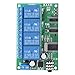 ERYUE DTMF Signal Decoder Relay Remote Control for Home Automation Compatible with AD22B04 12V 4 Channel PLC