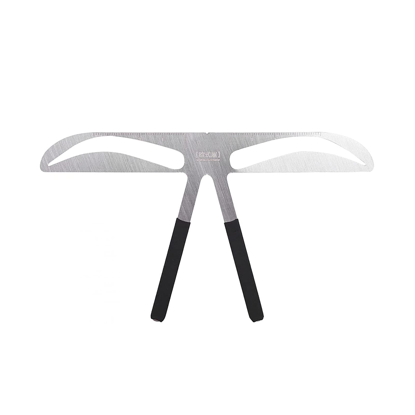 Eyebrow Ruler Stainless Steel Ruler Eyebrow Brow Card Professional Eyebrow Measuring Makeup Tool for Female Eyebrow Shaper
