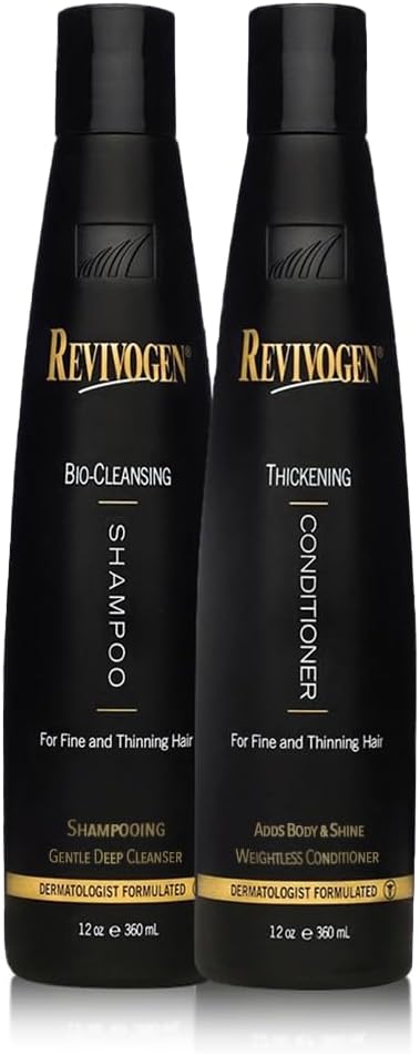 MD Bio-Cleansing Shampoo and Conditioner for Thinning Hair, DHT Blocker Shampoo, Hair Loss Shampoo, Shampoo Thinning Hair, Conditioner for Thinning Hair, Hair Loss Conditioner 12oz