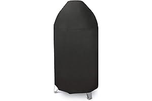 Premium Round Smoker Grill Cover Accessory for 18" Weber Smokey Mountain Cooker