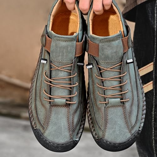 Donubiiu Komfortable & Schmerzfreie Orthopädische Sneakers, Handmade Leather Slip-On Orthopedic Ankle Boots Bequeme,Stützende Sneakers,Unterstützung des Fußgewölbes Weiche,Leichtigkeit (E,39)