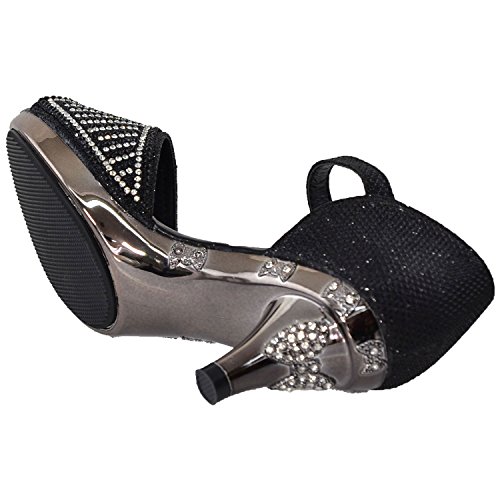 Generation Y Kids Dress Sandals Open Toe Rhinestone Pageant Glitter Girls High Heels GY-KS-KIM-023