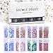Produktbild NICOLE DIARY Gesicht Glitter Chunky Glitter Festival Kosmetischer Glitter Funkelnde Dekoration Glitter Ultradünne Nagel Glitter Pailletten Schillernde Flocken für Haar und Nägel