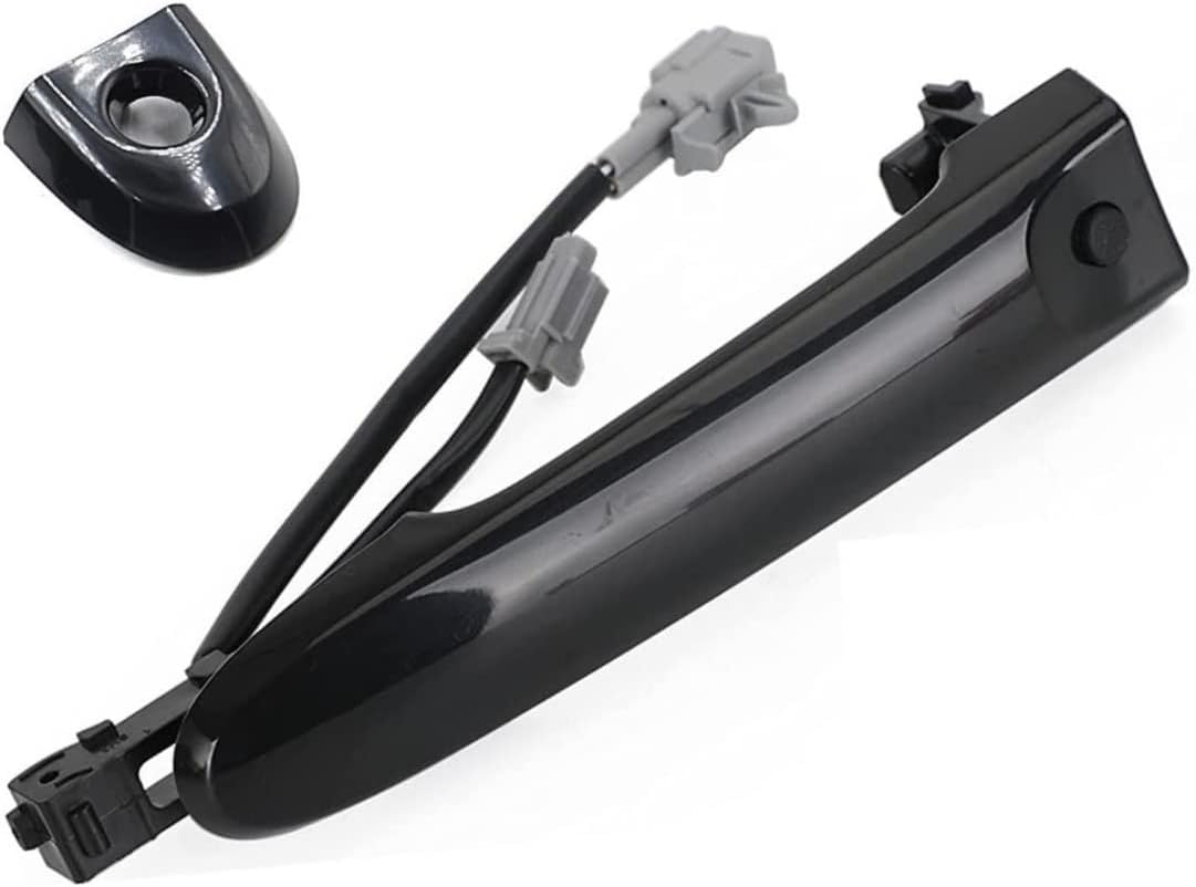 esmusssein Front Right Driver Side Exterior Door Handle, Compatible with Nissan Juke F15 2010-2019, 80644-1FA5A, 80644-3WC2A 80640-3WC2A, Durable Replacement Handle(Black)