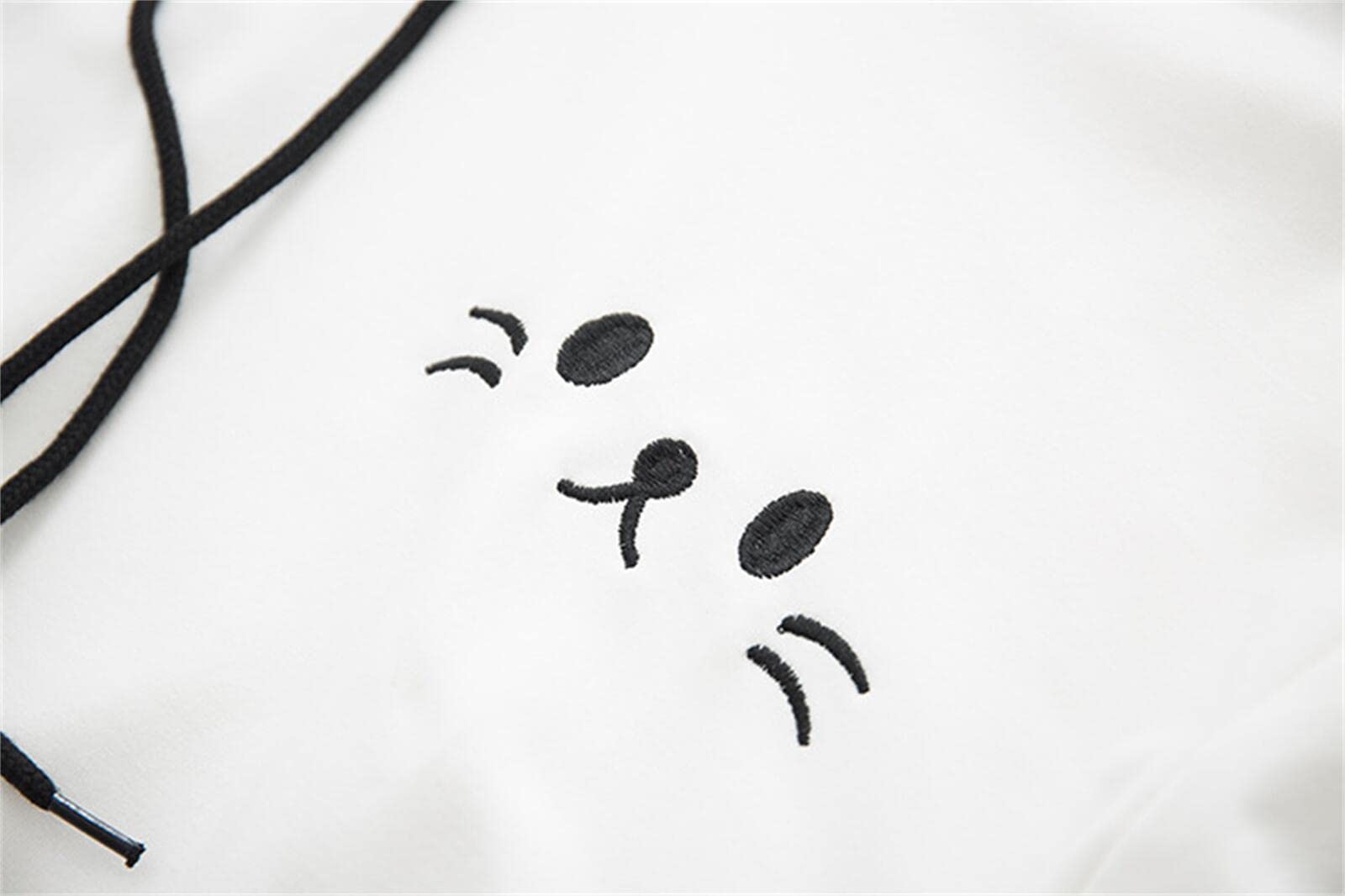 Sweat à capuche avec oreilles de chat Kawaii Anime Esthétique Mignon Preppy Japonais Lettre Sweat-shirt Light Academia Pull Cartoon Top