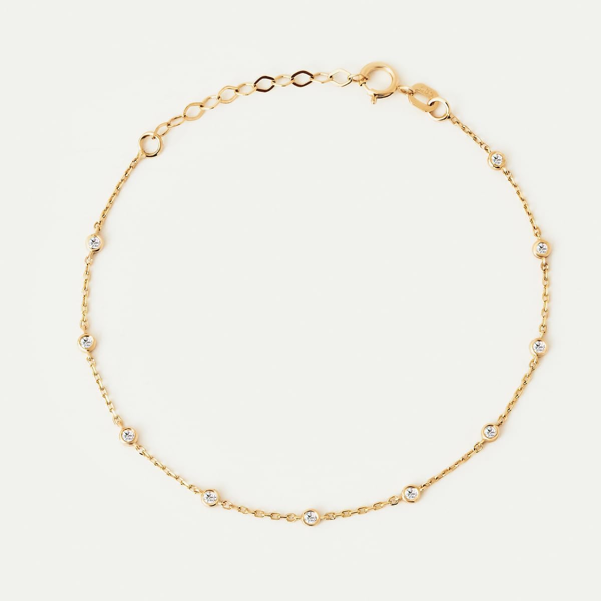 Gelin Diamond Bezel Station Bracelet in 14K or 10K Solid Gold - Image 7